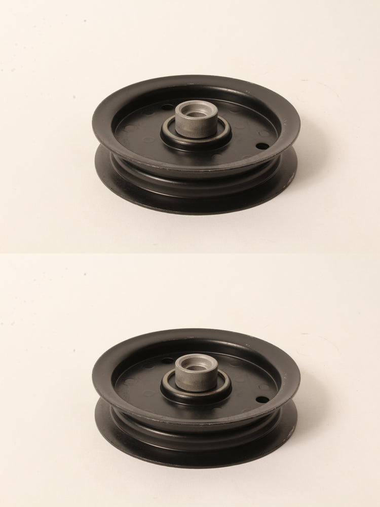 2 Flat Idler Pulley Fits Hustler 605512 603986 Raptor 42" Deck 4.75" OD 1/2" ID