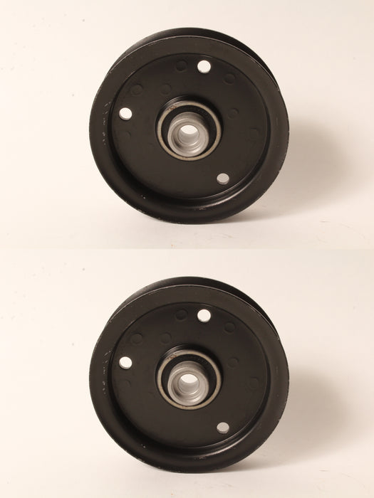 2 Flat Idler Pulley Fits Hustler 605512 603986 Raptor 42" Deck 4.75" OD 1/2" ID