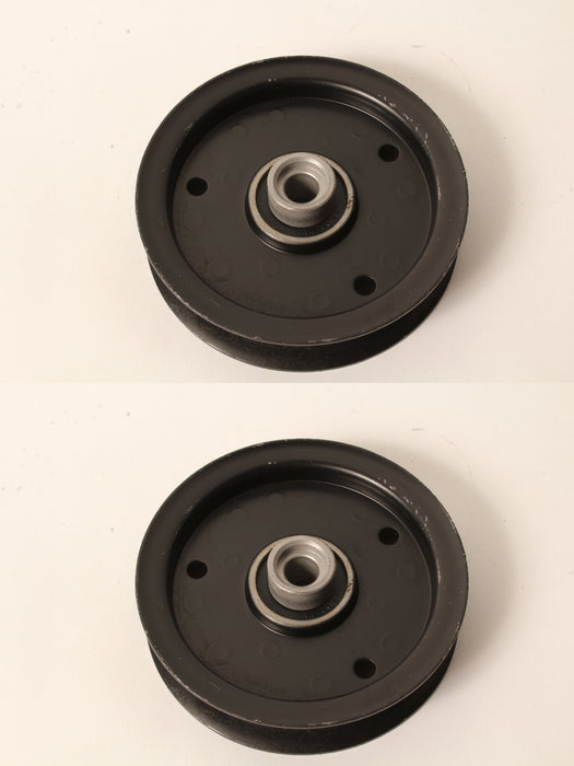 2 Flat Idler Pulley Fits Hustler 605512 603986 Raptor 42" Deck 4.75" OD 1/2" ID