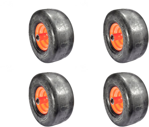 4PK Caster Wheel Assy 022-8049-00 For Bad Boy MZ & MZ Magnum 11x6.00x5 Flat Free