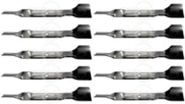 10 PK Blade Fits Husqvarna 586918102 586918101 TS342 TS343 YT42DXL Z242E Z242F