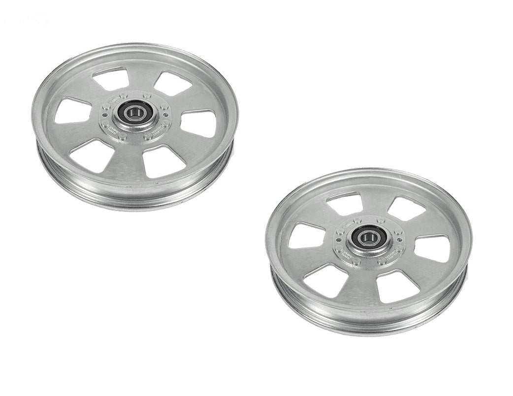 2 Pack Flat Idler Pulley Fits Exmark 116-9639 8-3/4" OD Lazer Z