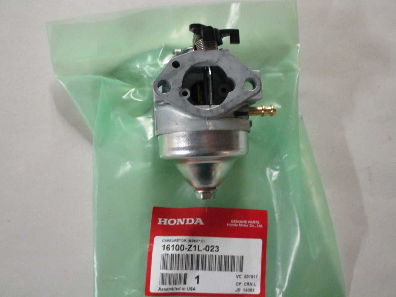 Genuine Honda 16100-Z1L-023 Carburetor BB62Y C OEM