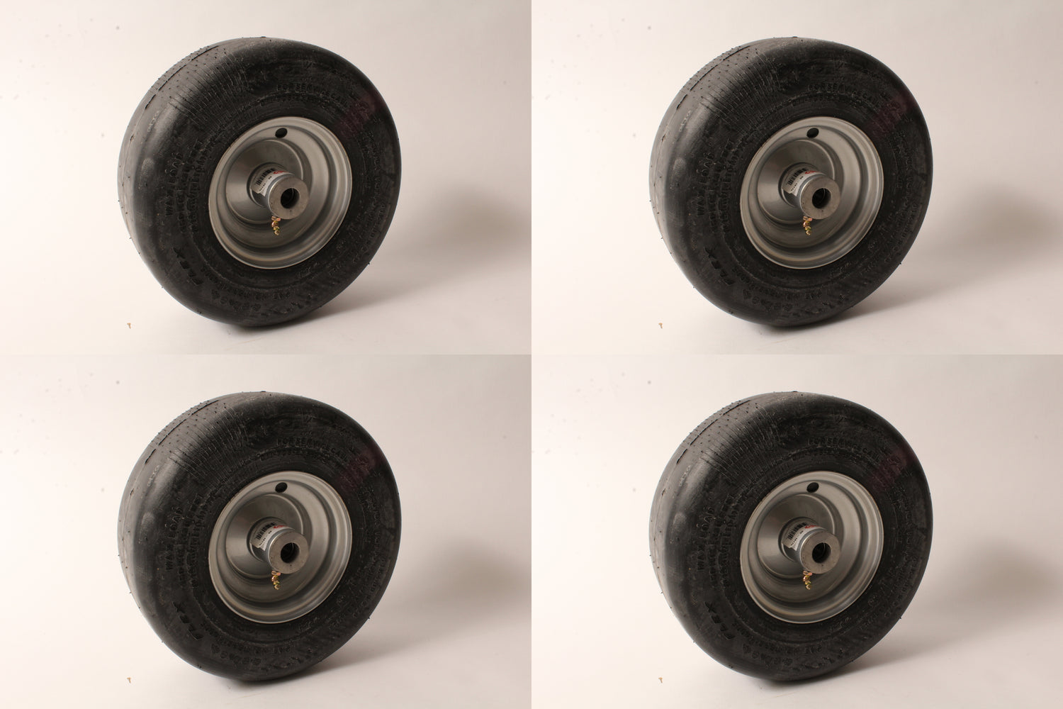 4PK Caster Wheel Assembly 605113 For Hustler & Raptor Mowers 11x4.00x5 Flat Free