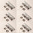 6 PK Wheel Bearing Kit For Exmark 126-3289 Toro 125-5580 MX4800 MX5400 MX6000