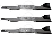 3 PK Blade Fits Husqvarna 582062502 MZ54 18-1/2" L x 3-1/4" W 5 Point Star Hole