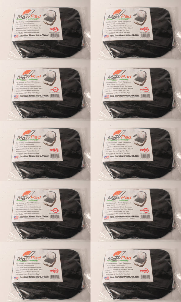 10PK MowPad Gel Seat Comfort & Cooling Pad For Outdoor Power Equipment No-Slip