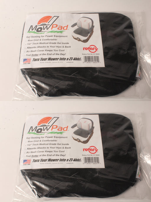 2PK MowPad Gel Seat Comfort & Cooling Pad For Outdoor Power Equipment No-Slip