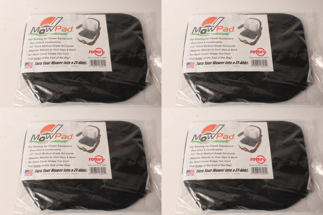 4PK MowPad Gel Seat Comfort & Cooling Pad For Outdoor Power Equipment No-Slip