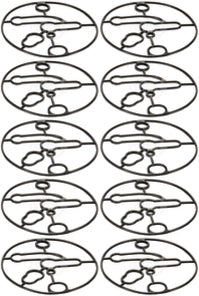 10 PK Carburetor Bowl Gasket Fits B&S 695426 201300 & 201400 Series