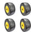 4PK Caster Wheel Assembly TCA16946 John Deere Quik Trak 648 652 661 13x6.50x7