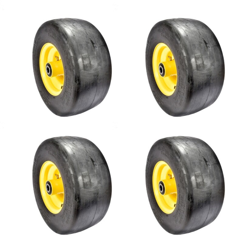 4PK Caster Wheel Assembly TCA16946 John Deere Quik Trak 648 652 661 13x6.50x7