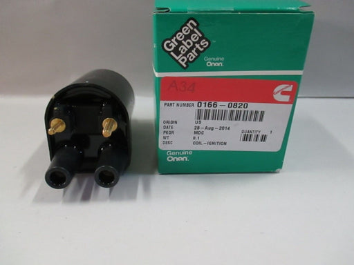 Genuine Onan 166-0820 Electronic Ignition Coil 12V For P Series OEM
