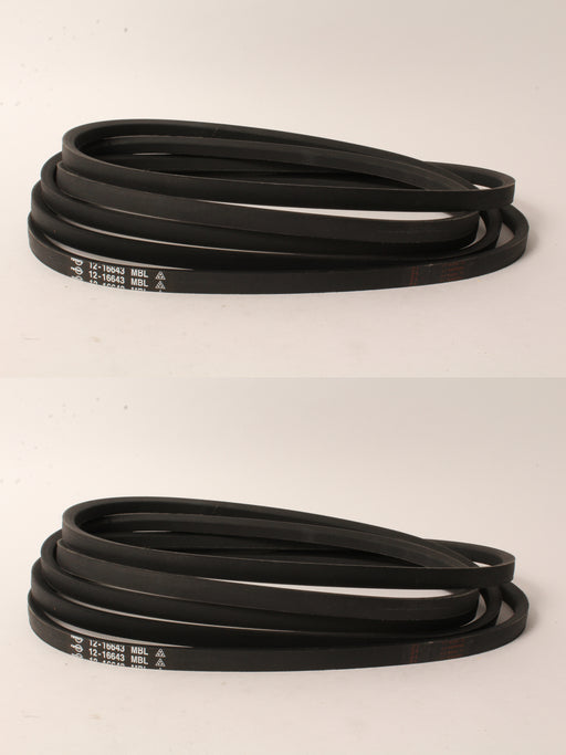 2 PK Deck Belt Fits Kubota K5613-36710 Z700 Series with 54" Deck 5/8" x 182"