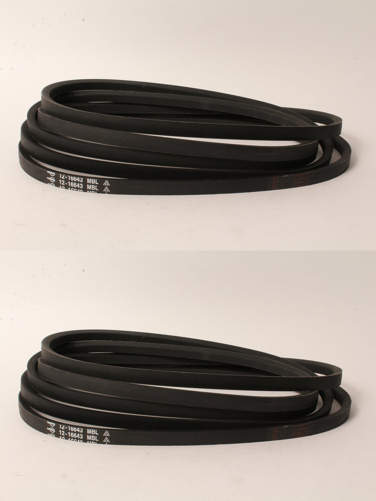 2 PK Deck Belt Fits Kubota K5613-36710 Z700 Series with 54" Deck 5/8" x 182"