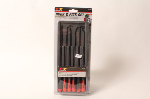 Six Piece Hook & Pick Set Injection Molded Handle Straight Angled Double Angled