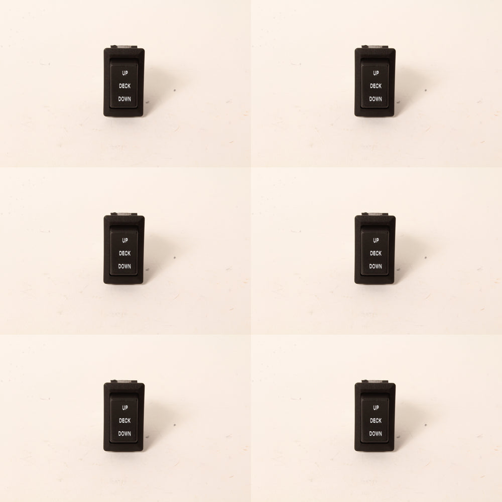 6 PK Deck Lift Rocker Switch Fits Bad Boy 078-3000-00 3 Pos 6 Terminals