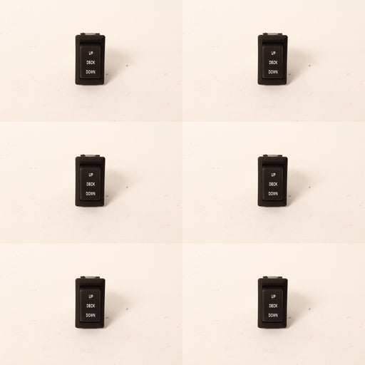 6 PK Deck Lift Rocker Switch Fits Bad Boy 078-3000-00 3 Pos 6 Terminals