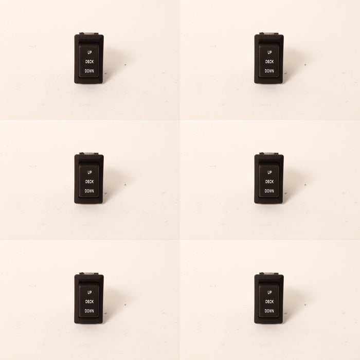 6 PK Deck Lift Rocker Switch Fits Bad Boy 078-3000-00 3 Pos 6 Terminals