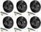 6 PK Deck Wheel Kit Fits JD GX10168 L100 & G100 Series 5" OD 0.6250" ID 2" W