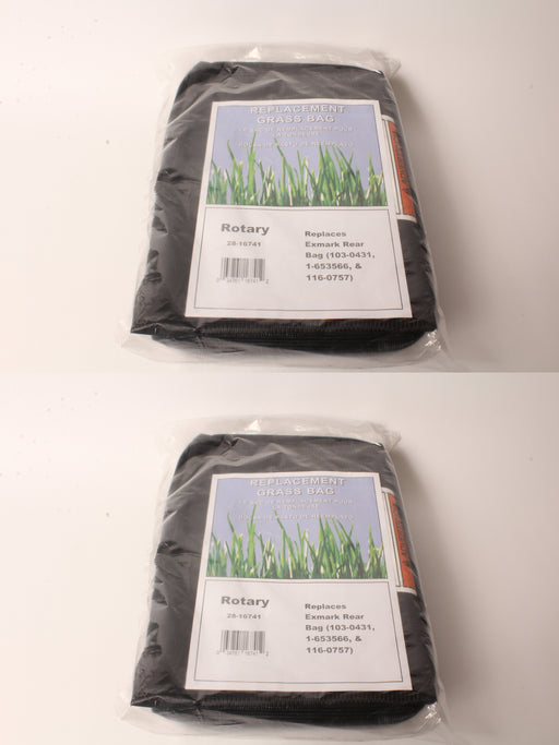 2 PK Rear Grass Bag Fits Exmark 116-0757 103-0431 1-653566 Bag ONLY