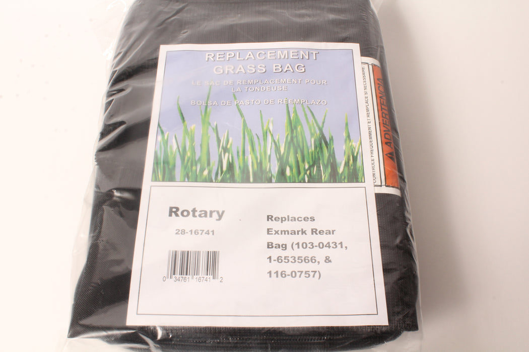Rear Grass Bag Fits Exmark 116-0757 103-0431 1-653566 Bag ONLY