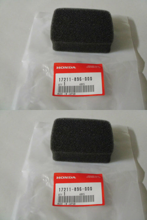 2 Pack Honda 17211-896-000 Air Filter Element Fits G100K2 EG650 WA15 WB15 OEM