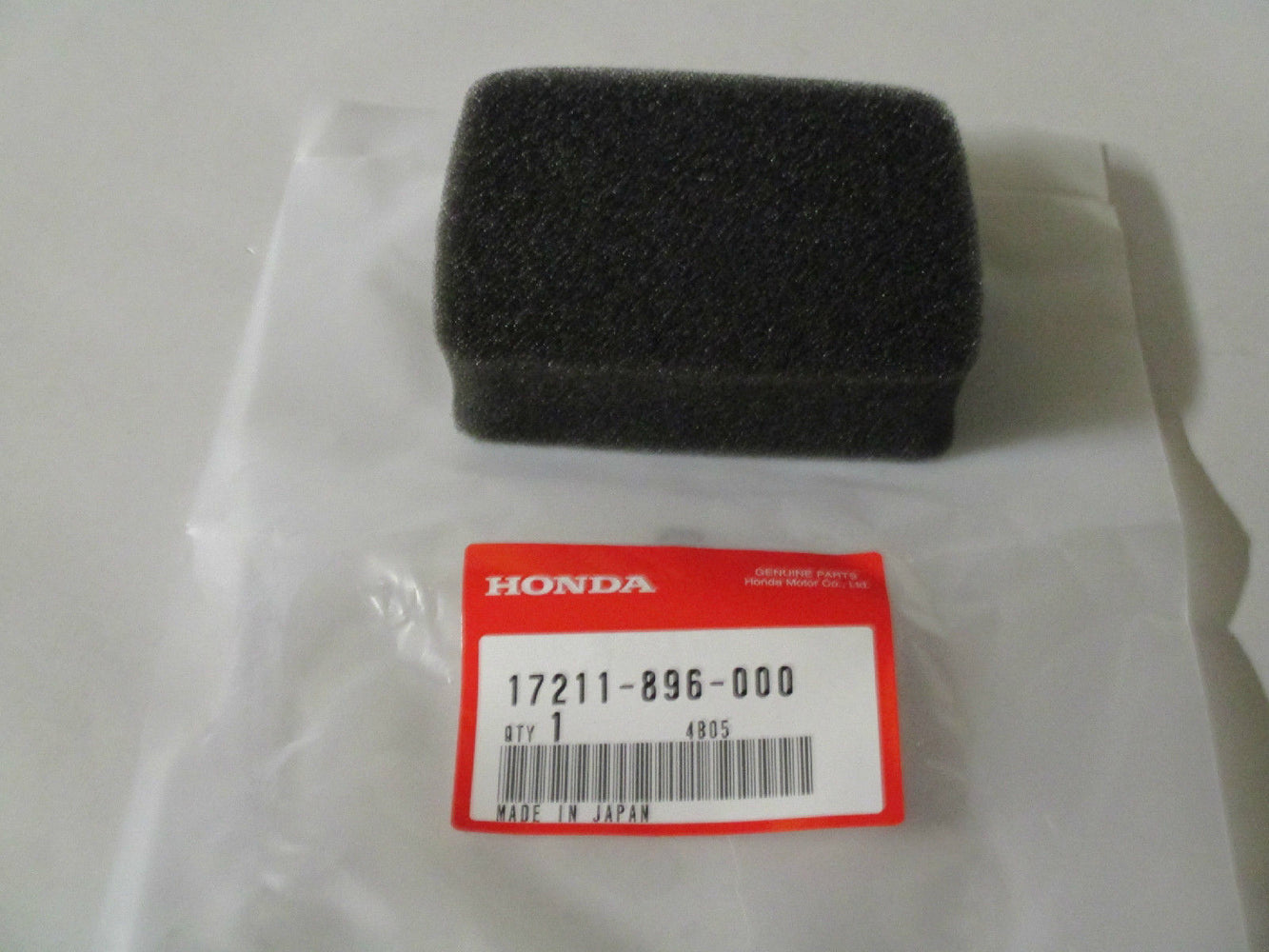 Genuine Honda 17211-896-000 Air Filter Element Fits G100K2 EG650 WA15 WB15 OEM