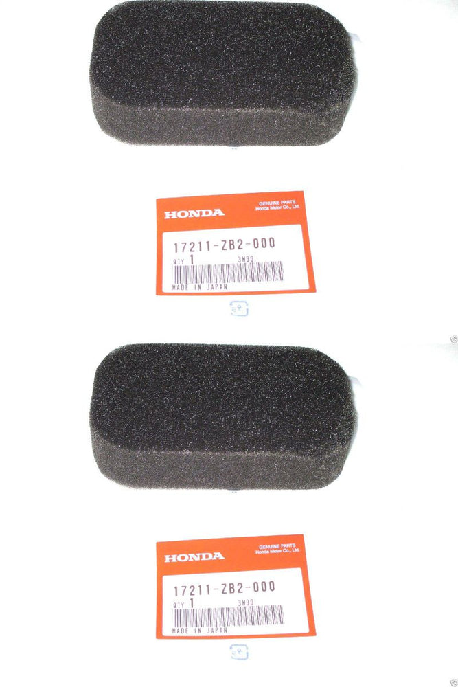 2 Pack Genuine Honda 17211-ZB2-000 Air Filter Element OEM