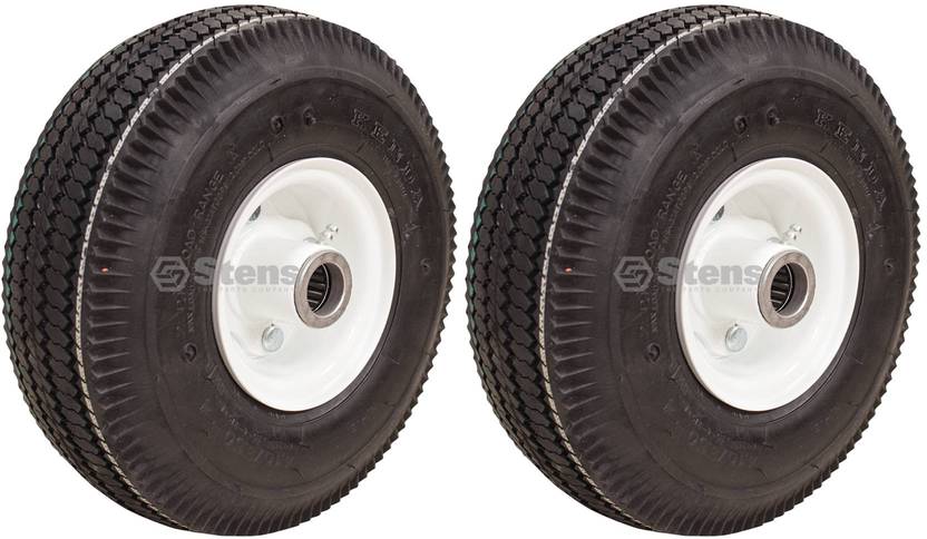 2 Pack Stens 175-503 Zero-Flat Wheel Assembly 4.10x3.50-4