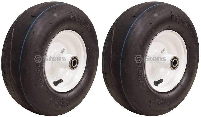 2 Pack Stens 175-586 Zero-Flat Wheel Assembly 13x5.00-6