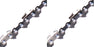 2 Pack Laser 17X55 18" 3/8" LP .043 55 DL Low Profile Semi Chisel Chainsaw Chain