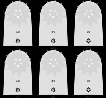 6 Pack Oregon 180VXLHD025 VersaCut™ Guide Bar 18"