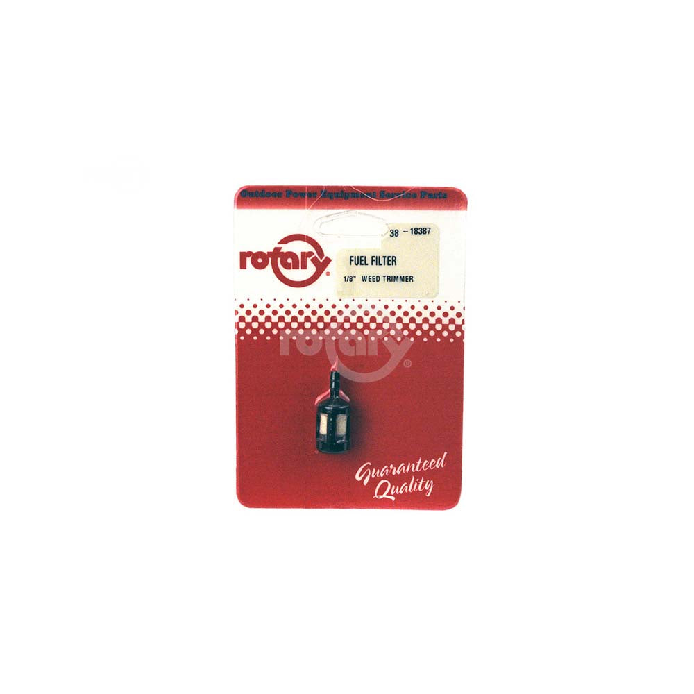 Rotary 18387 Fuel Filter 1/8" Carded #4995
