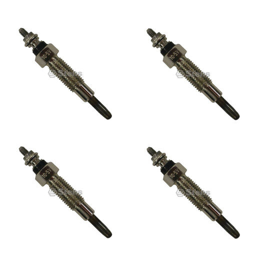 4 Pack Glow Plug Fits Kubota 15521-65512 15521-65511 15521-65510 10mm x 1.25