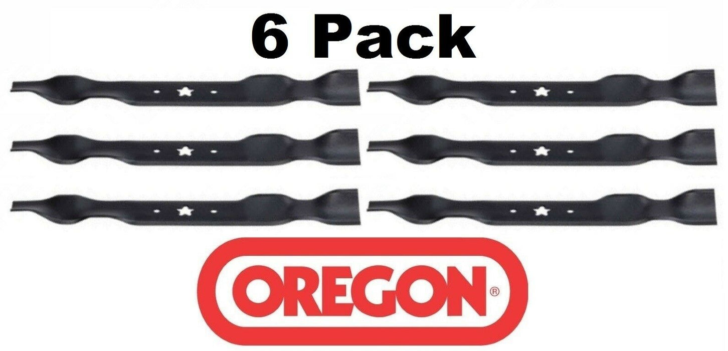 6 Pack Oregon 195-003 Mower Blade fits Craftsman 134148 134148M 134148X