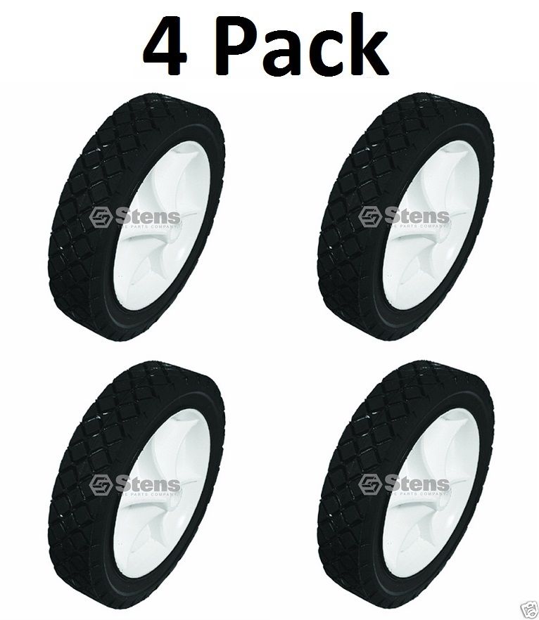 4 Pack Stens 195-016 7" Plastic Wheel for AYP 193850X460 751320 800060 STD333770