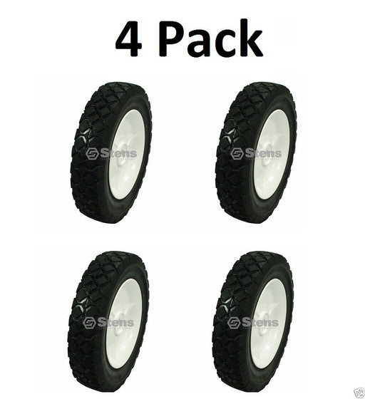 4 Stens 195-024 Plastic Wheels For AYP 103670X 107644 146248 Husqvarna 532146248