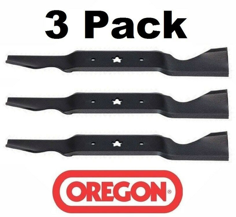 3 Pack Oregon 195-072 Mower Blade fits Craftsman 187256