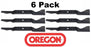 6 Pack Oregon 195-072 Mower Blade Fits Husqvarna 112053 187254 187256 33954