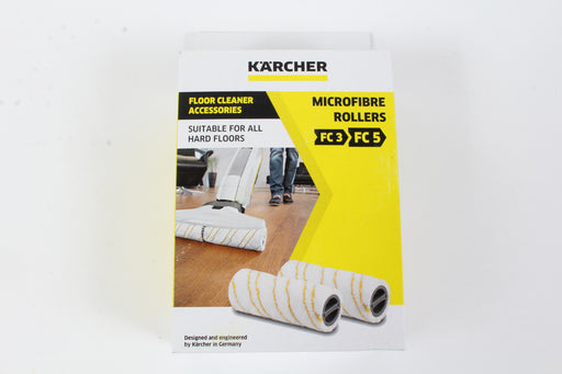 Genuine Karcher 2.055-006.0 Set of 2 Yellow Multi-Surface FC Rollers FC3 FC5 OEM