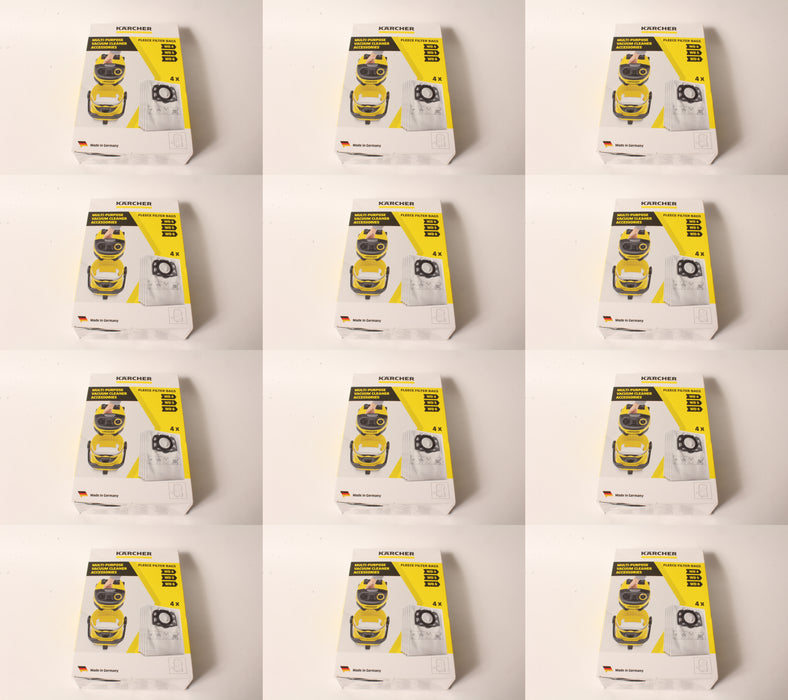 12 Pack Karcher 2.863-006.0 Dry Vacuum Paper Filter Bag WD4 WD5 WD5P WD6 MV4-MV6