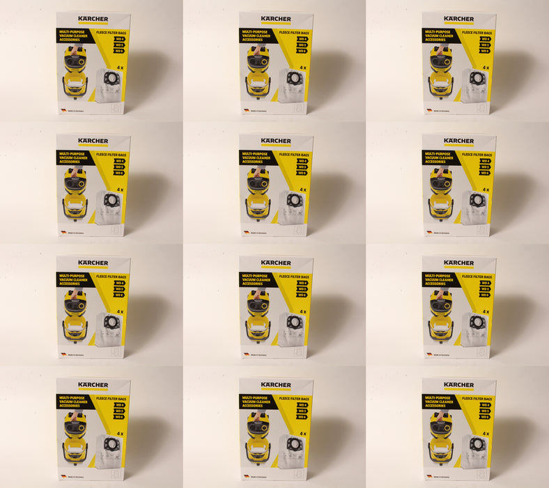 12 Pack Karcher 2.863-006.0 Dry Vacuum Paper Filter Bag WD4 WD5 WD5P WD6 MV4-MV6