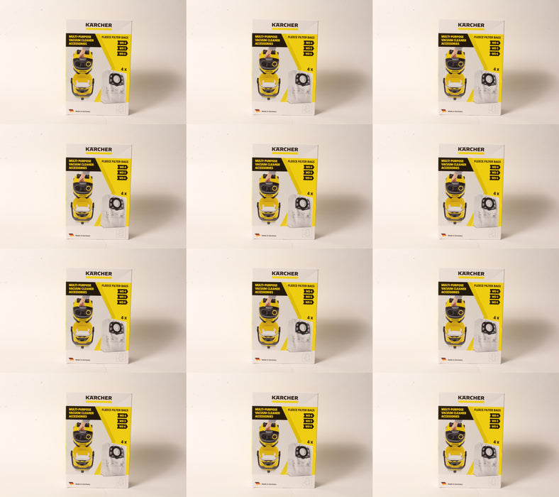 12 Pack Karcher 2.863-006.0 Dry Vacuum Paper Filter Bag WD4 WD5 WD5P WD6 MV4-MV6