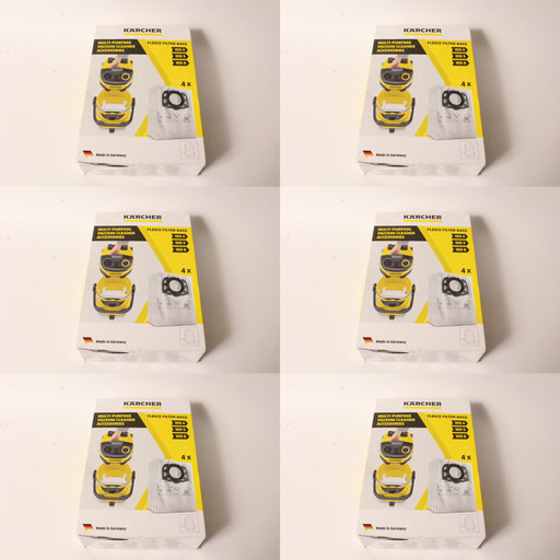 6 Pack Karcher 2.863-006.0 Dry Vacuum Paper Filter Bag WD4 WD5 WD5P WD6 MV4-MV6