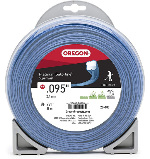 Oregon 20-100 Platinum Super Twist Gatorline String Trimmer Line .095 1lb Donut