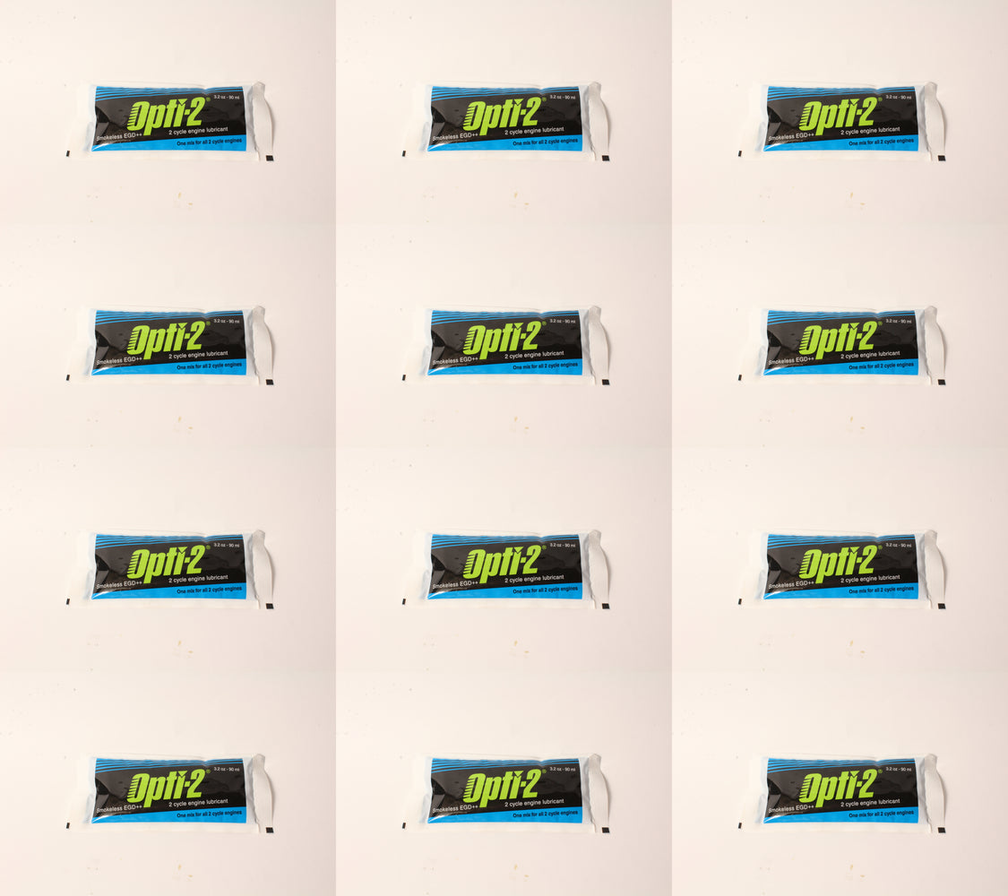 12 PK Opti-2 Universal 2-Cycle Mix Oil 3.2 oz Pouch For ALL 2-Cycle Engines