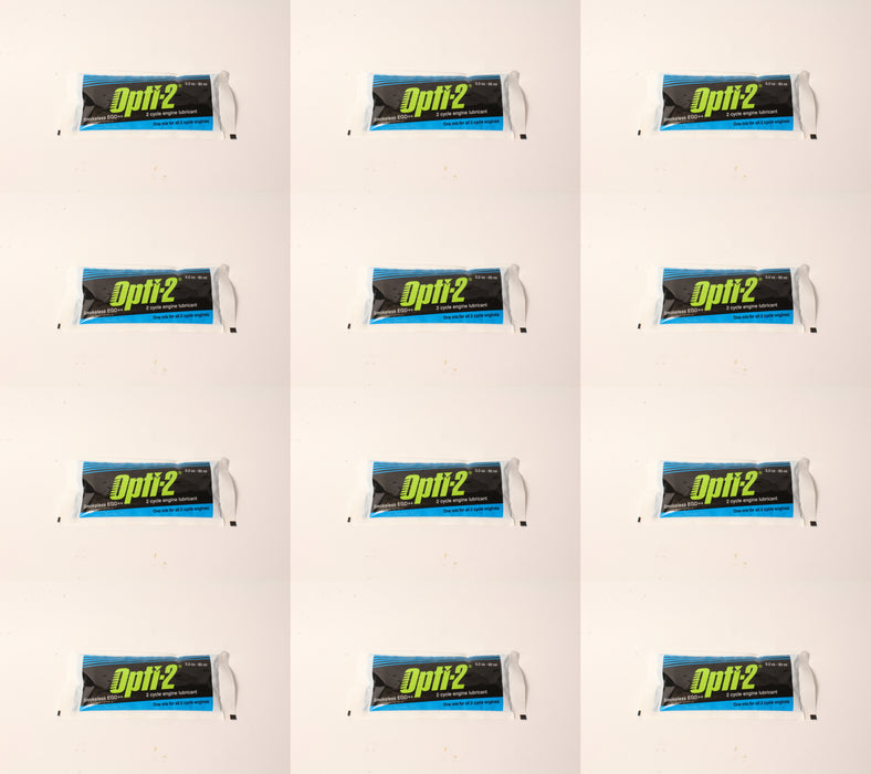 12 PK Opti-2 Universal 2-Cycle Mix Oil 3.2 oz Pouch For ALL 2-Cycle Engines
