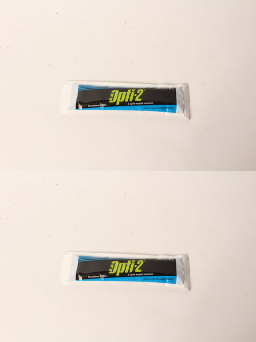 2 PK Opti-2 20096 Universal 2-Cycle Mix Oil 1.8 oz Pouch For ALL 2-Cycle Engines
