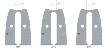 3 PK Genuine Oregon 200RNDD025 20" PowerCut Guide Bar 3/8" .050" 72DL D025